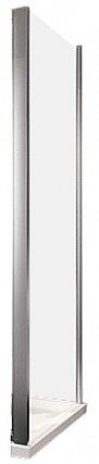 Боковая стенка Huppe X1 80 серебро/прозрачная
