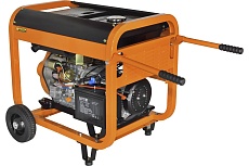 Генератор Carver PPG- 7000DE дизель LT-186FA, 5,0/5,5кВт, 220В, бак12.5л, э/старт, колеса, медь 01.020.00023