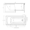 Акриловая ванна Timo Rita RITTA1270 120x70 см