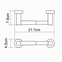 Держатель туалетной бумаги WasserKRAFT Donau K-9422