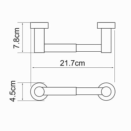 Держатель туалетной бумаги WasserKRAFT Donau K-9422