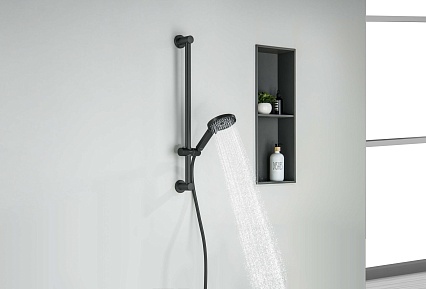 Душевой гарнитур Aquatek Лугано AQ2022MB черный матовый Душевой гарнитур Aquatek Лугано AQ2022MB черный матовый