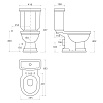 Бачок для унитаза Creavit Klasik KL410-00CB00E-XA00 Vercaci хром