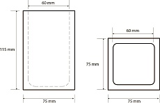 Стакан Bemeta Gamma 145611310 черный матовый