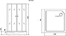 Душевая кабина Grossman GR172QR 120x80 R