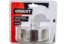 Алмазная коронка по стеклу и керамике 110 мм Gigant DBG-11011