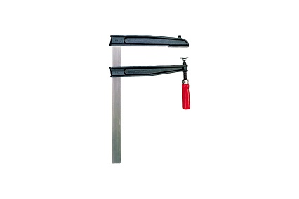 Струбцина BESSEY чугунная 400/300, глубокий зажим, 7 кН, деревянная ручка BE-TGN40T30