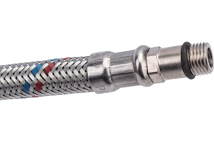 Подводка для смесителей СТМ сталь, 1/2xM10x40 см., короткий. штуцер CWFSS040