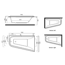 Акриловая ванна Am.Pm Spirit 160x100 см L