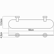 Полка WasserKRAFT Donau K-9424 без бортика