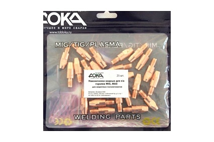Наконечник E-Cu M6x25x0.6 мм, 25 шт Дока DK.2712.12498