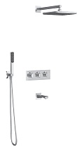 Душевой набор Teska Lande T4000C с термостатом, хром