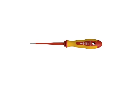 Двухкомпонентная шлицевая отвертка HAUPA VDE 4х100 мм SL 1x4, серия Slim 102917
