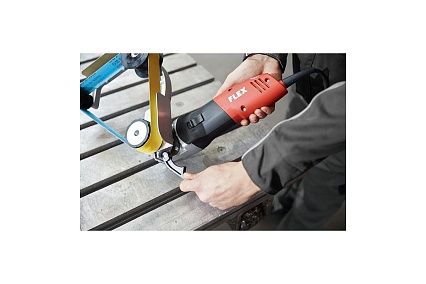 Комплект Flex BSE 14-3 INOX Set: ленточная шлифовальная машина для труб + насадка-напильник BF 100 + радио 497398