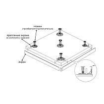 Экран для душевого поддона RGW N/ST-01 W 90x90 см 50231599-01