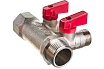 Коллектор с отсекающими шаровыми кранами EUROS 2 выхода 3/4" x 1/2" EU.ST3042125 2x34x12