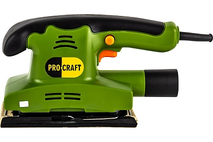 Плоскошлифовальная сетевая машина PROCRAFT industrial виброшлифмашина, 187x90мм, 10000об/мин, 450Вт PV450