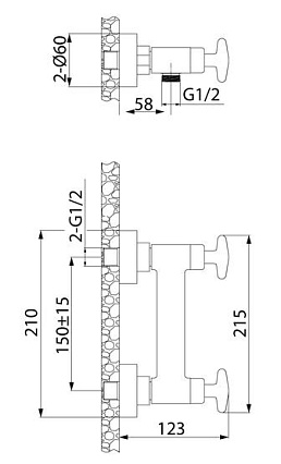 Смеситель для душа Iddis Acros ACRSB00i03WA