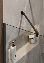 Душевая перегородка Timo TP-890/03C-8 89x195 прозрачное, черный