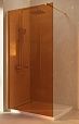 Душевая перегородка Vincea Walk-In VSW-1H900GSG 90x200 матовое золото, янтарь