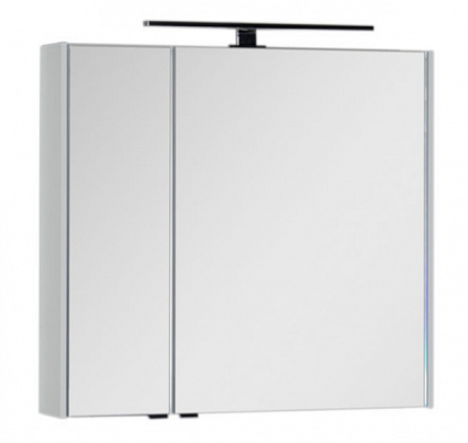Зеркальный шкаф Aquanet Латина 80 см белый