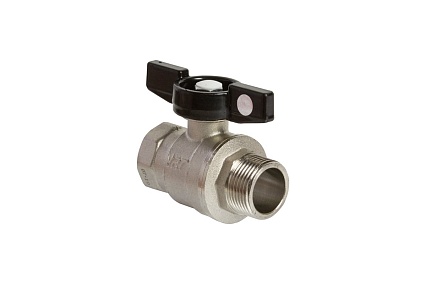 Кран шаровой VRT 3/4'' вн/нар бабочка 528898