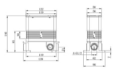 Смеситель для душа Caprigo Adria-Uno 02-551 встраиваемый, хром