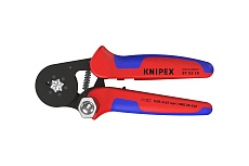 Пресс-клещи 6-гранные, обжимные Knipex KN-975314SB гильзы контакт. 0.08-10 мм², 2-е конц. гильзы 2x4мм²