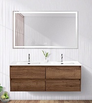 Мебель для ванной BelBagno Kraft 140 см, 4 ящика Rovere Tabacco