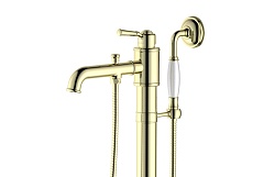 Напольный смеситель Aquatek Классик AQ1545PG полированное золото