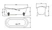 Чугунная ванна Sharking SW-1010A 183x78