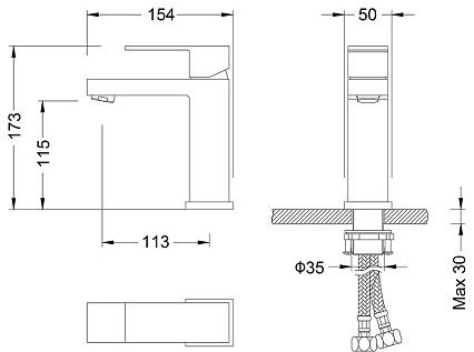 Смеситель для раковины Timo Selene 2061/00F хром