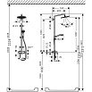 Душевая стойка Hansgrohe Croma Select 280 Air 1jet Showerpipe 26791000