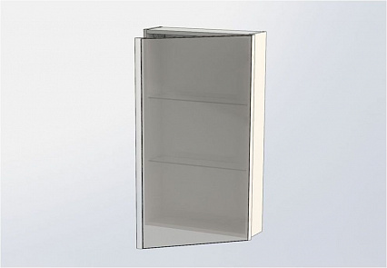 Зеркальный шкаф Aquanet Орлеан 50 см белый