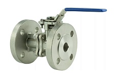 Шаровый кран DN.ru КШФП.316.200 Ду20 Ру40 с ISO-фланцем и рукояткой D160-04827