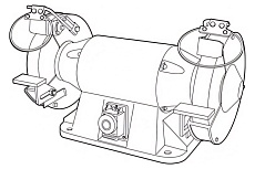 Электрическое профессиональное точило 250мм, 380В Nordberg EG2511