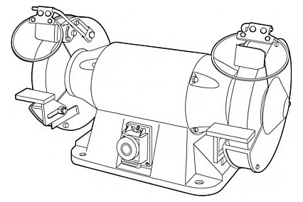 Электрическое профессиональное точило 250мм, 380В Nordberg EG2511