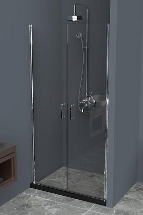 Душевая дверь BelBagno Uno 100x190 UNO-B-2-100-C-Cr прозрачная