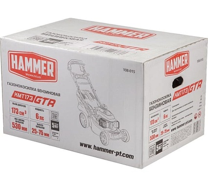 Бензиновая газонокосилка Hammer KMT173GTR 722702