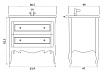 Тумба с раковиной Creto Viva 66 см белый