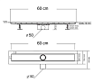 Душевой лоток Vincea Say Optima Blok SAY.601.60.B.M.S.BLOK 60 см, матовый черный