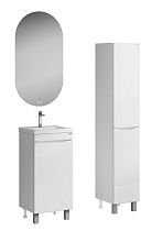 Мебель для ванной Grossman Виста 40 см напольная, белый глянец