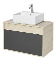 Мебель для ванной Акватон Лофт Урбан 80 см графит/дуб орегон