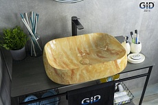 Раковина Gid Stone Edition Mnc185 56 см оранжевый