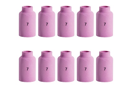 Сопло керамическое Basic TW 17-18-26 GL №7 42 мм, 11.0 мм, 10 шт Оберон BS54N15.10