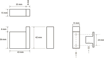 Крючок Bemeta Gamma 145804022