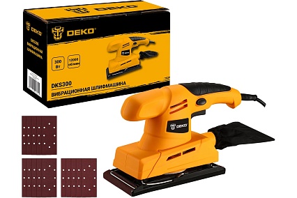 Вибрационная шлифмашина Deko DKS300 063-4198