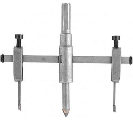 Сверло по кафелю и плитке Балеринка, регулируемое, 30-130 мм Kranz KR-91-0656
