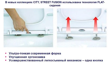 Подвесной унитаз Cersanit City CleanOn MZ-CITY-COn-S-DL