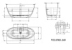 Ванна из искусственного камня Plumberia Selection Veloma 160BO 160x70 см белый матовый